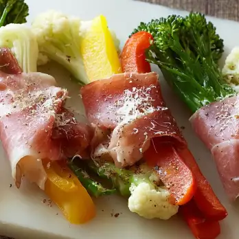 Groentepakketjes met Prosciutto en Parmezaan