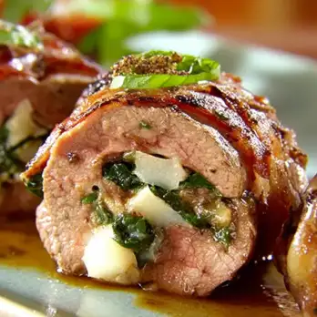 Gevulde Lamsfilet met Prosciutto en Pecorino