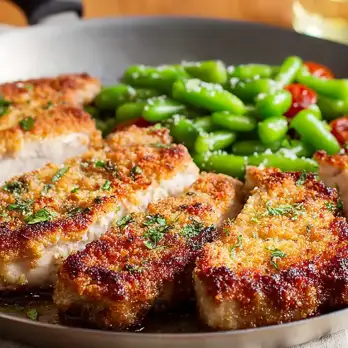 Parmezaan Gepaneerde Varkenskoteletjes