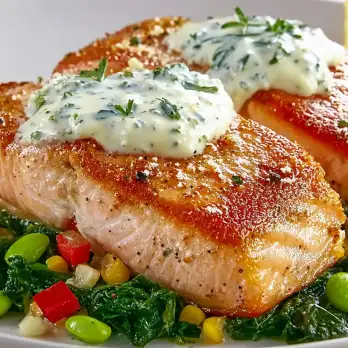 Zalm met Zomerse Succotash
