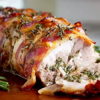 Varkensgebraad met Pancetta en Knoflook