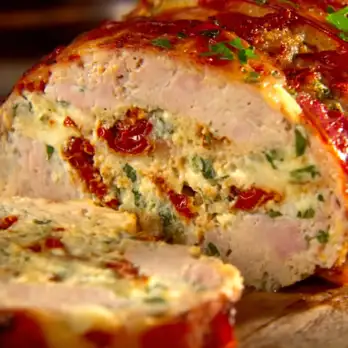 Kalkoengehaktbrood Sandwiches met Pancetta