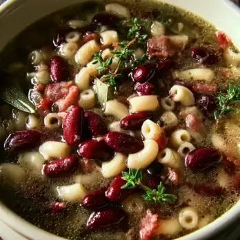 Italiaanse Pasta e Fagioli Soep