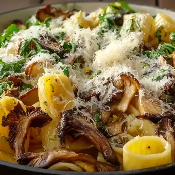 Paccheri met Porcini en Pistachenoten