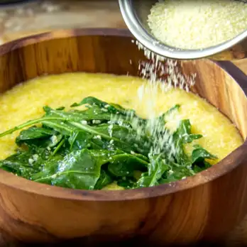 Romige Polenta met Rucola