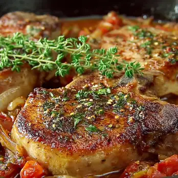 Varkenskoteletten alla Pizzaiola