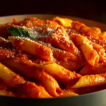 Penne in Vodka-roomsaus