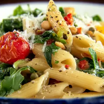 Penne met Boter, Rucola en Pijnboompitten