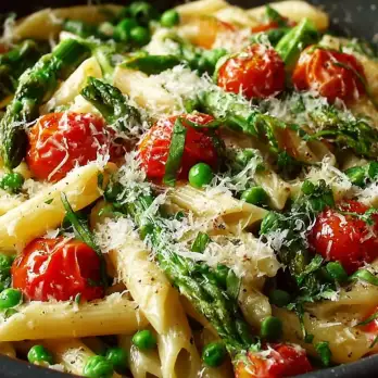Pasta met Asperges en Kersentomaatjes