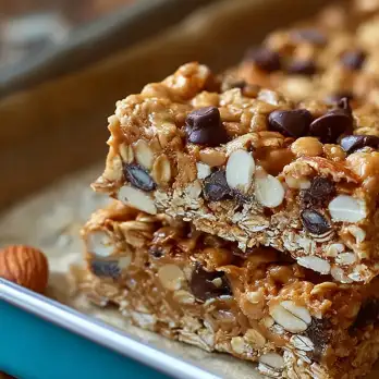 Pindakaas Granola Repen – Knapperige Traktatie