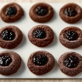 Pindakaaskoekjes met Bramenjam