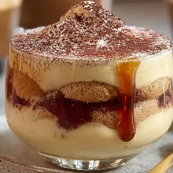 Tiramisu met Pindakaas en Jam
