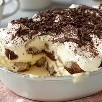 Klassieke Italiaanse Tiramisu met Mascarpone en Espresso