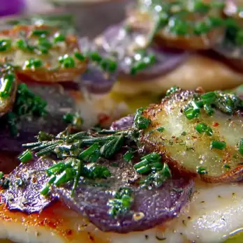 Tilapia met Paarse Aardappelkorst