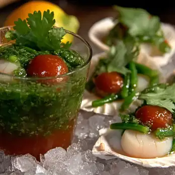 Frisse Sint-Jakobsschelpen Ceviche