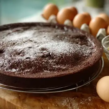 Glutenvrije Torta Caprese met Amandelen en Chocolade