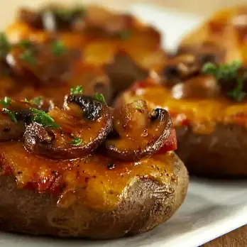 Dubbelgebakken Aardappels met Champignons en Prosciutto