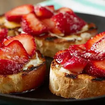 Aardbeien Bruschetta: Zoete Italiaanse Traktatie