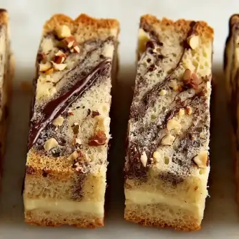 Stracciatella Semifreddo met Biscotti en Nutella
