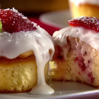 Italiaanse Aardbei-Mascarpone Cupcakes