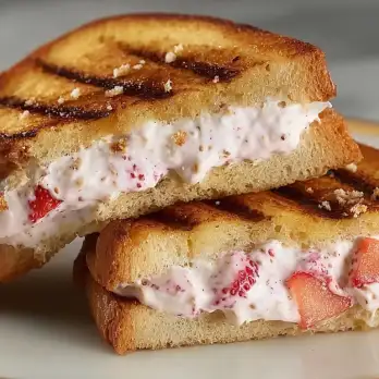 Zoete Aardbeienroom Panini