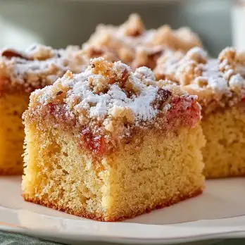 Aardbei-Basilicum Kruimelcake