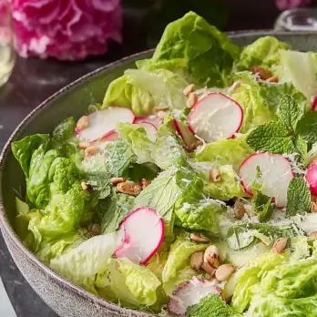 Frisse Lentesalade met Munt en Pecorino