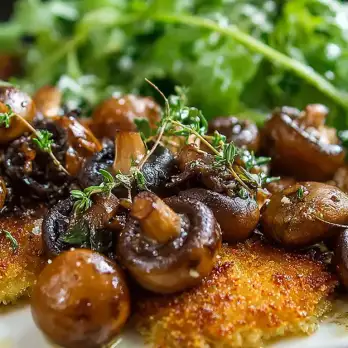 Simpel Gestoofde Champignons