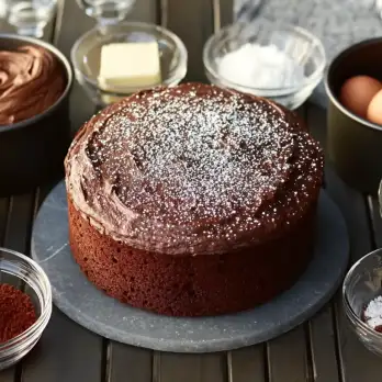 Zoutige Chocoladecake
