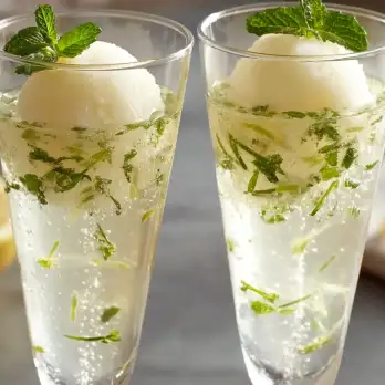 Sgroppino Cocktail met Prosecco en Citroensorbet