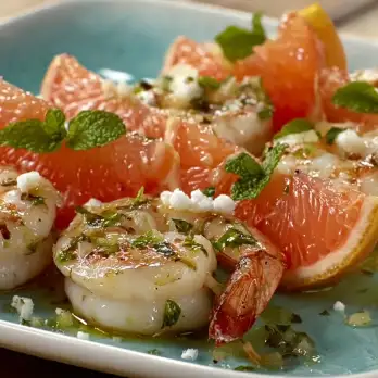 Garnalen Grapefruit Spiesjes