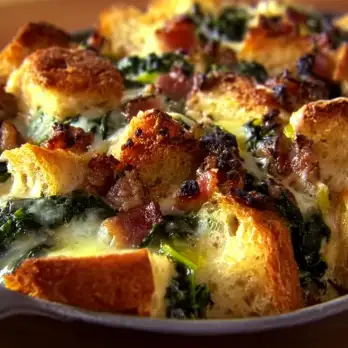 Spinazie en Pancetta Ovenschotel
