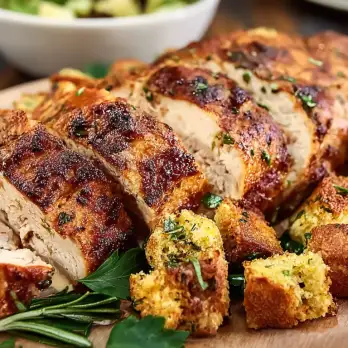 Pittige Kalkoenfilet met Italiaanse Vulling