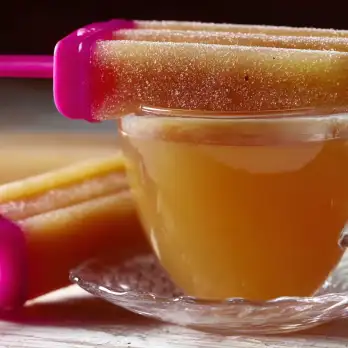 Veganistische Appel Gember IJsjes