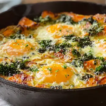 Zoete Aardappel en Boerenkool Frittata