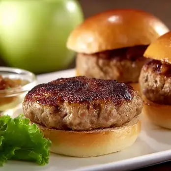 Varkensburger met Appel-Chutney