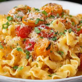 Zonnige Campanelle met Sungold Tomaten