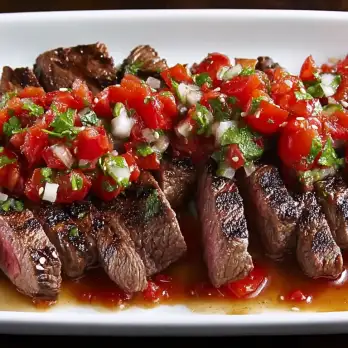 Skirt Steak met Aziatische Bruschetta