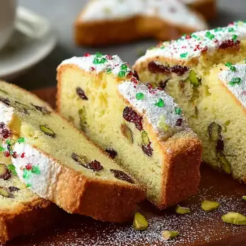 Feestelijke Biscotti met Pistachenoten en Cranberry's