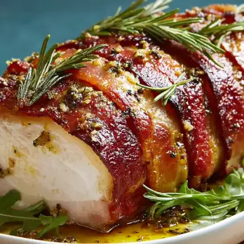 Zoet-zure Varkenshaas met Honingmosterd en Bacon