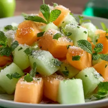 Frisse Kruidenmeloensalade