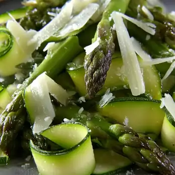 Frisse Asperge en Courgette Salade