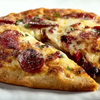 Antipasto Calzone met Provolone en Olijven
