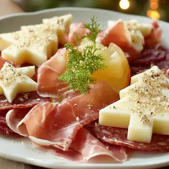 Italiaanse Salami & Kaas Borrelplank