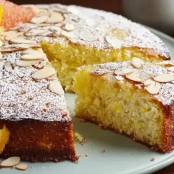 Italiaanse Citrus Amandel Olijfolie Cake