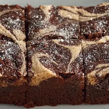 Amandelboter Brownies met Kokosolie