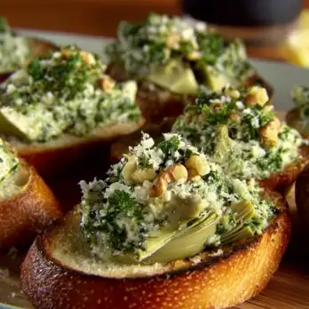 Artisjokpesto op Gegrilde Ciabatta