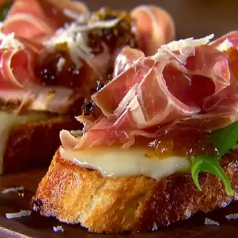 Abrikozen-Kip Bruschetta
