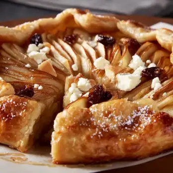 Appelgalette met Geitenkaas en Zure Kersen