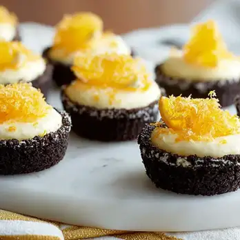 Individuele Chocolade-Sinaasappel Cheesecakes